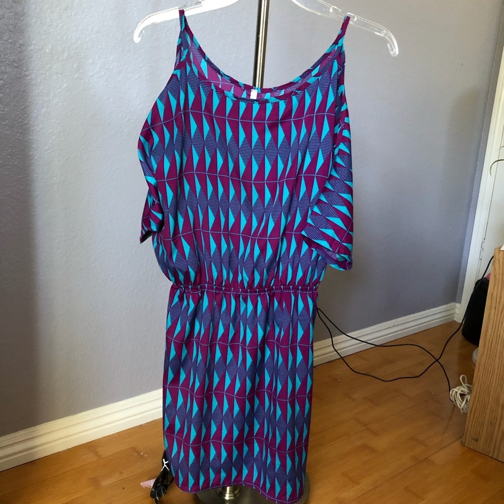 Cut out shoulder mini dress by Hello Miss size S